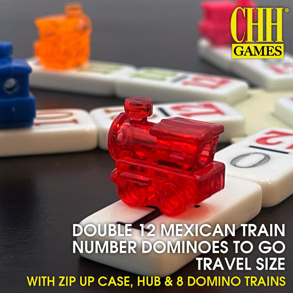 CHH Double 12 Mexican Train hub central point for quick setup