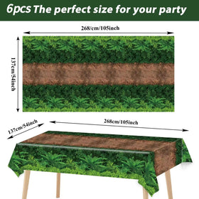 Chiazllta dinosaur-theme table cover 105x54 inches keeps surfaces clean during cake time.