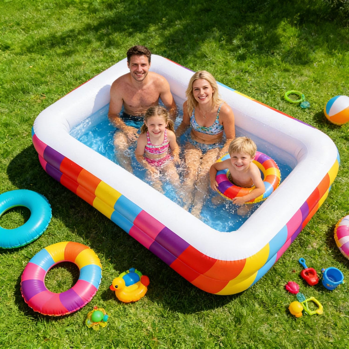 CHICLIST anti-burst PVC with reinforced seams supports active water fun.