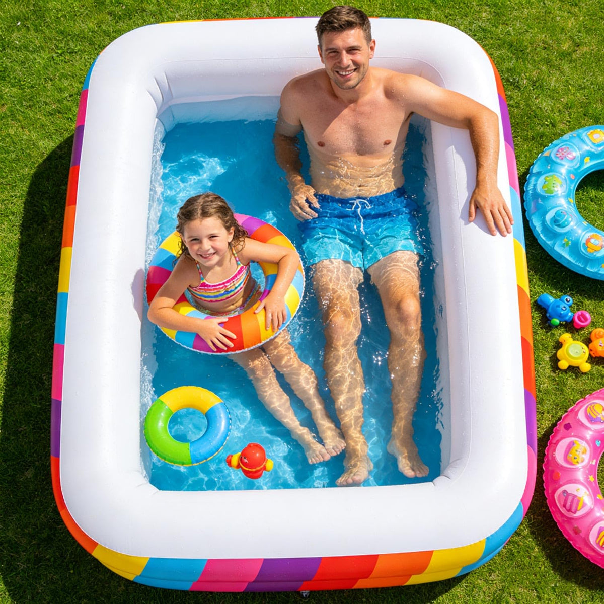 CHICLIST spacious interior ready for backyard water play.