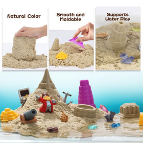 Chico Land pirate adventure set with gems and tools stimulates open-ended play.