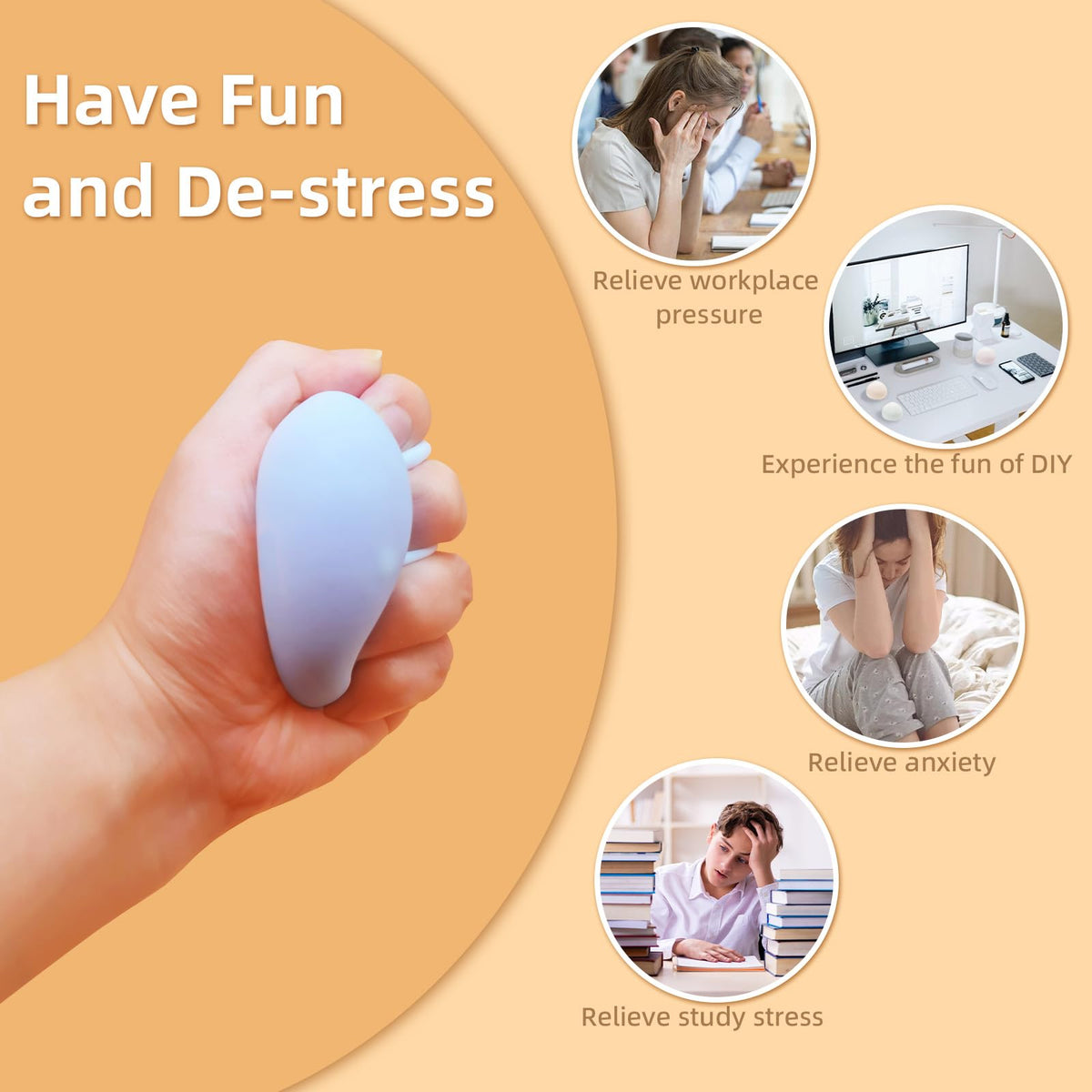 Chicooan stress balls air-pump-kit enables quick customization.