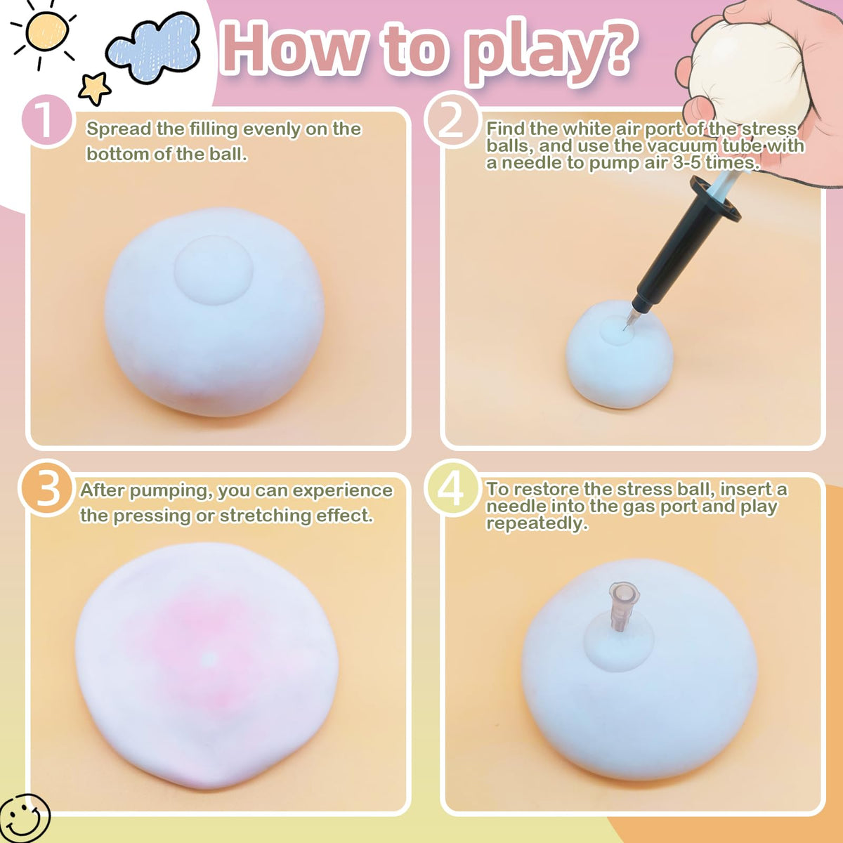 Chicooan stress balls beads-fill deliver varied texture for engagement.