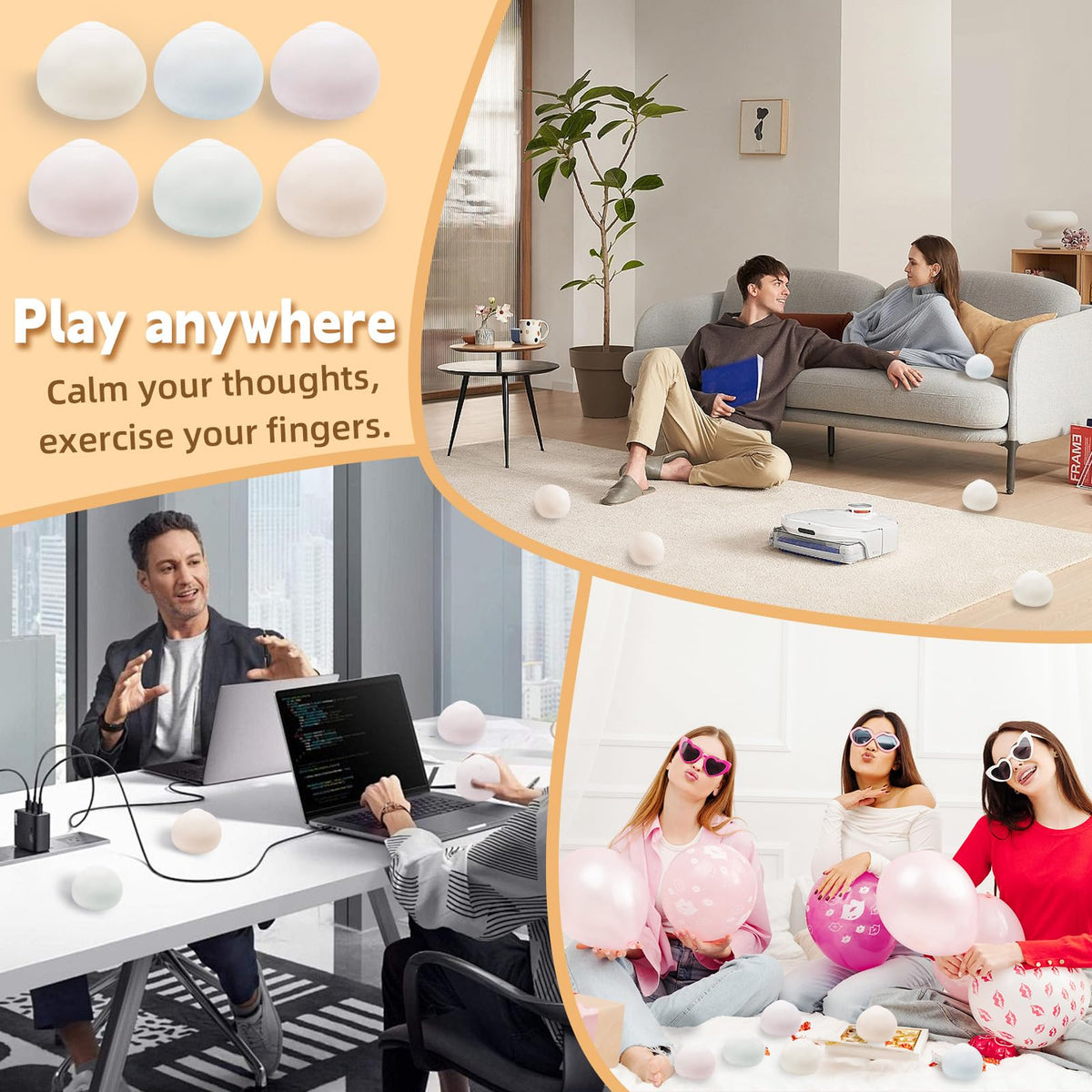 Chicooan stress balls party-favors-fragrance add color and scent.