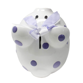 Child to Cherish 8x7 inch piggy bank for shelves.