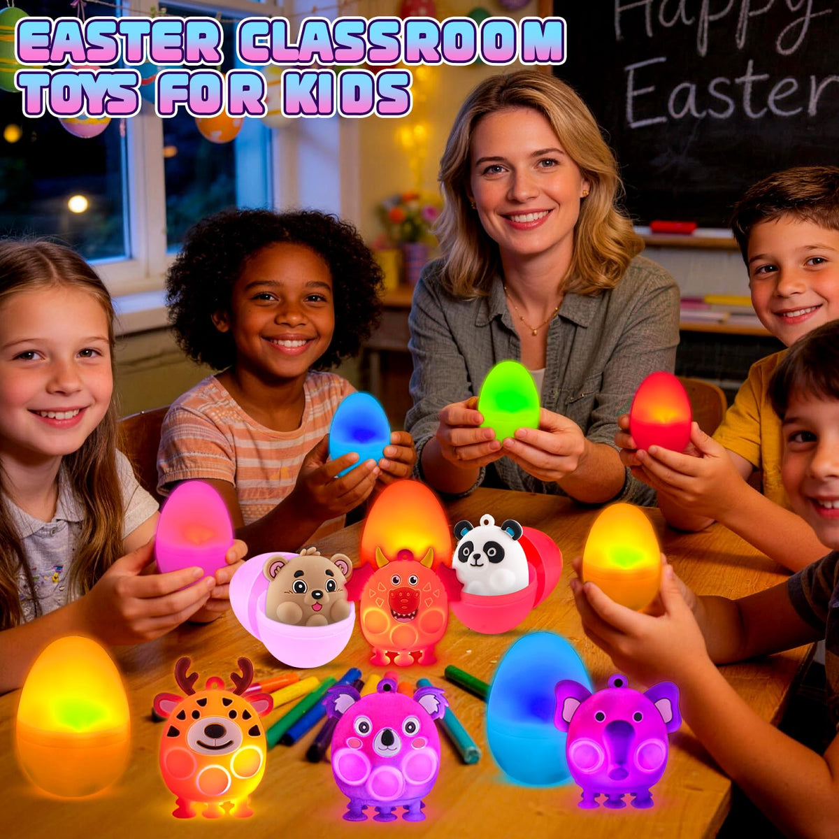 ChildFun 24 different animals provide colorful, interactive hunt experiences.