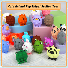 ChildFun Animal Pop Toy cows for animal-themed play and classroom prizes.