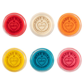 Close-up of ChildGen dough colors showing vibrant hues for art projects.