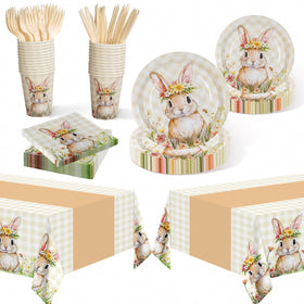 Childom spring bunny plates 9in for festive Easter meals
