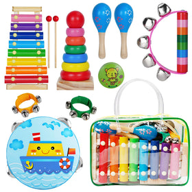 Childom Xylophone bright wooden toy supports early rhythm exploration for toddlers.