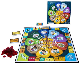 Childswork Coping Skills Game setup scene promotes group learning and calm conversations.