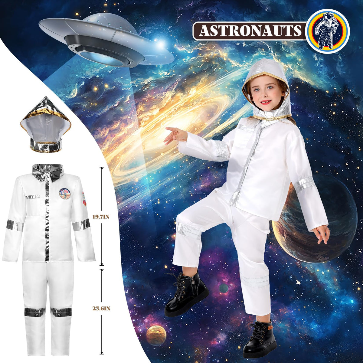 Chillife doctor costume helps kids explore caring roles during playtime.