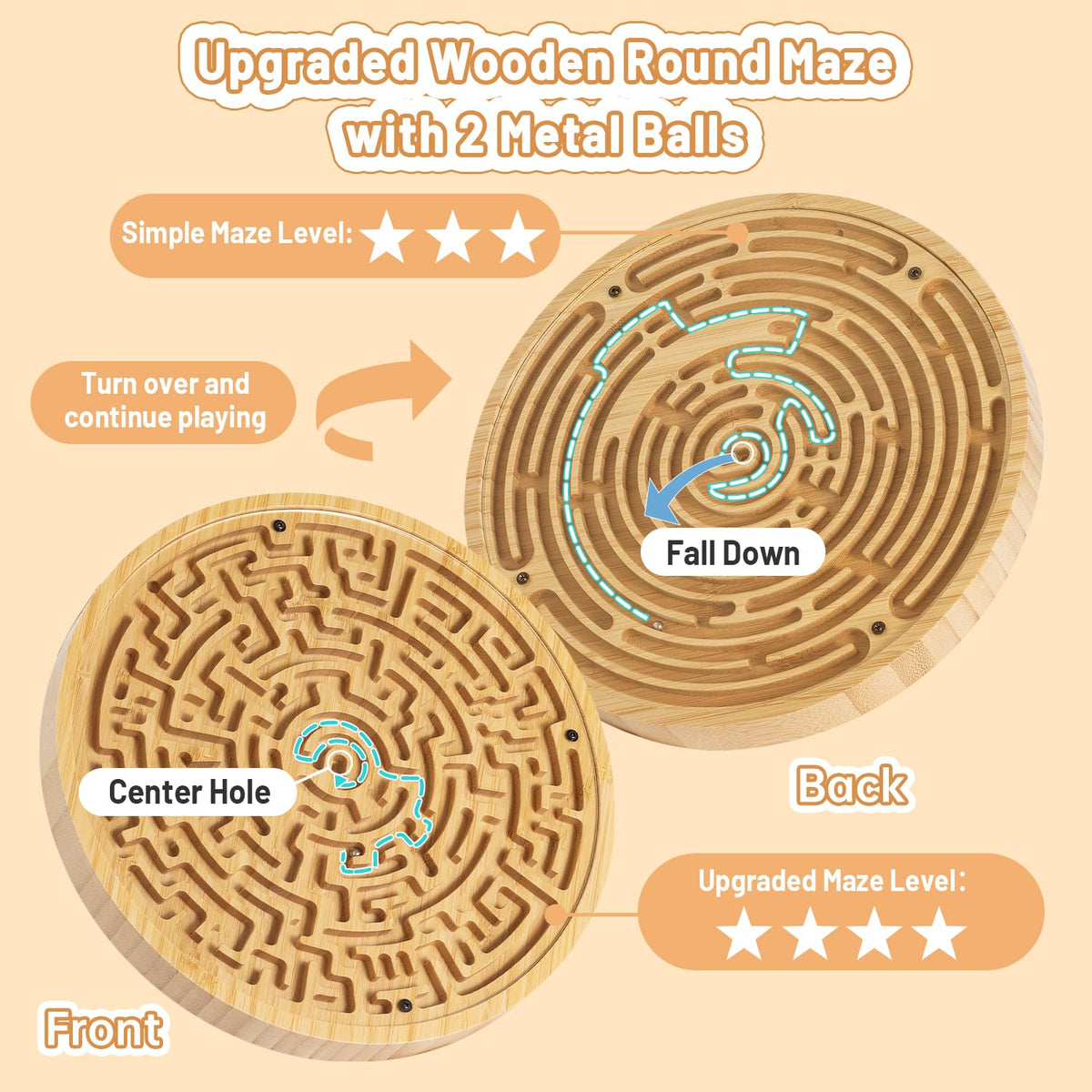CHILLKITYPET upgraded 2-in-1 puzzle for varied challenges