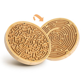 CHILLKITYPET wooden labyrinth board for family screen-free play
