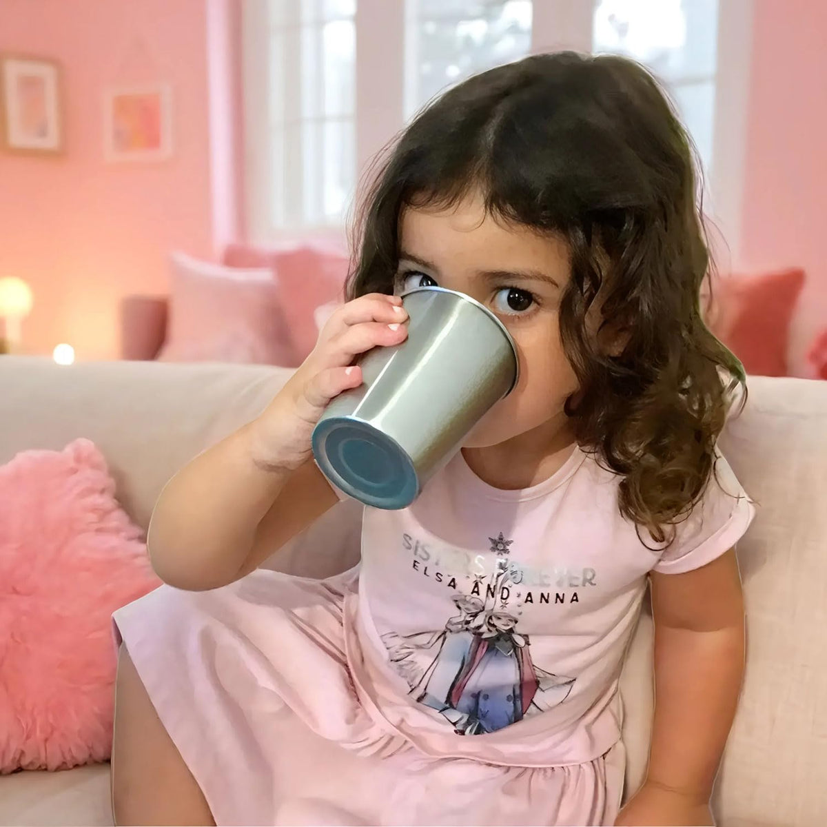 CHILLOUT LIFE dishwasher-safe kids cup, easy cleanup after playdates.