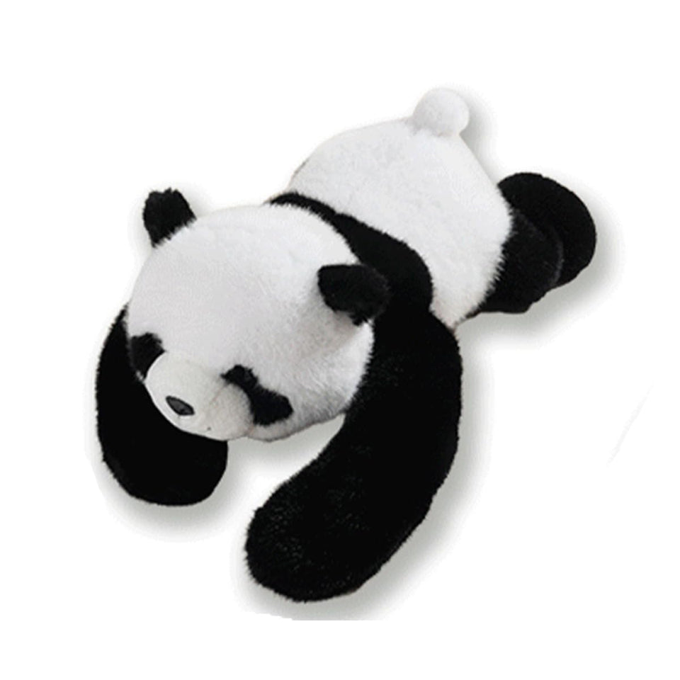 Chilsoby Panda weighted plush full-body view showing a cozy hug and soft fur
