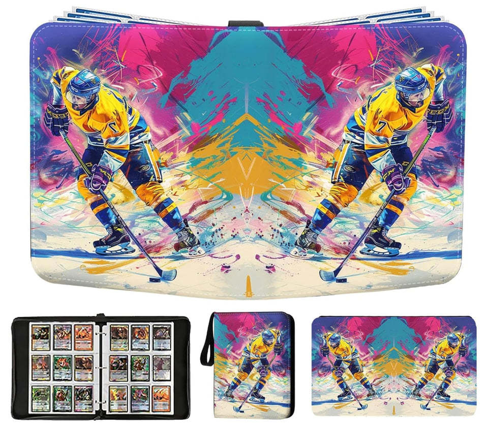 CHIMORY hockey card binder 900 pockets offering large capacity for collecting and organizing