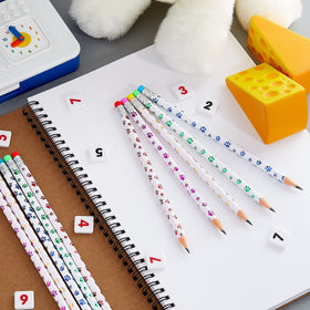 Chinco paw-print pencils ready for gifts at birthdays and parties.