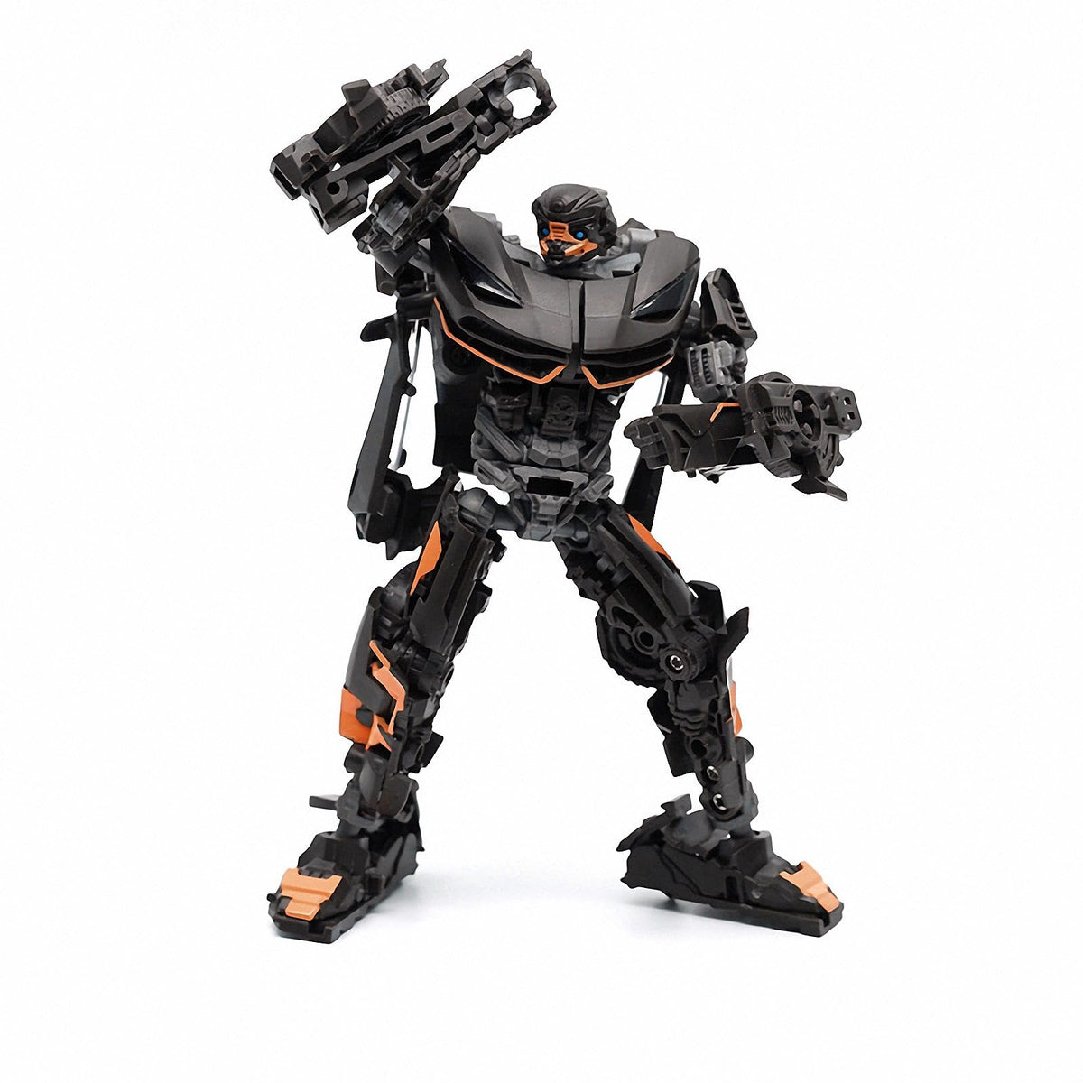 Chingbor deformation robot toy materials close-up shows ABS and alloy durability.