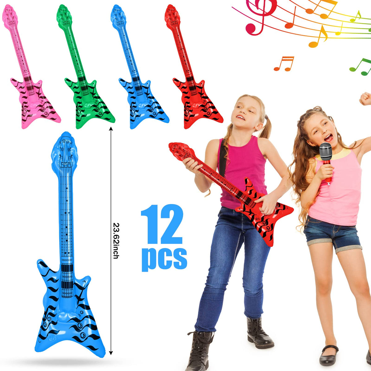 Chitidr inflatable bass guitars deliver life-size stage vibes