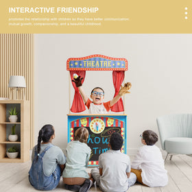 CHIUHEI Deluxe puppet theater chalkboard adds interactive daily specials.