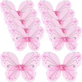Chivao 10-piece fairy wings pack for party favors and dress-up fun