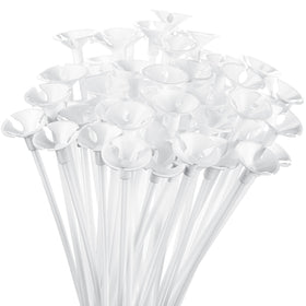 Chivao balloon sticks with base securely hold balloons for table centerpieces.