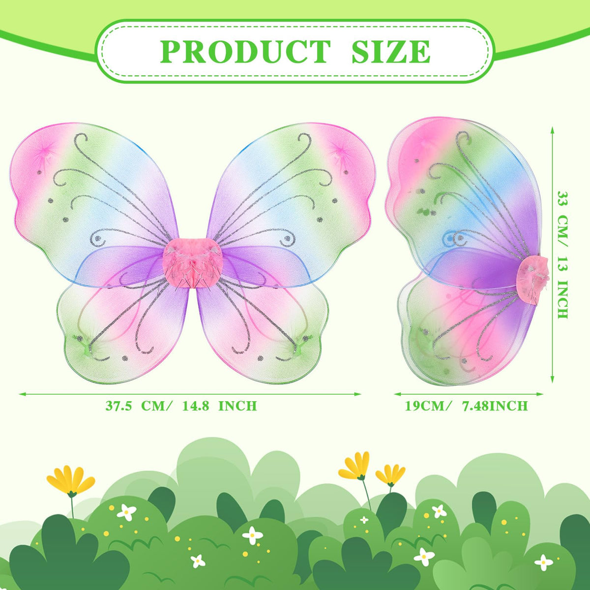 Chivao butterfly wings with backpack-style straps for easy wear