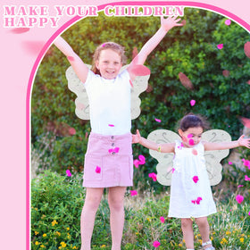 Chivao butterfly wings white pack 10 folded storage compact for travel and events.