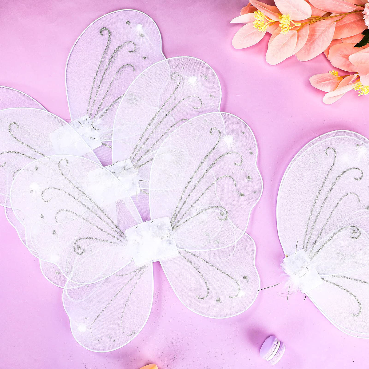 Chivao butterfly wings white pack 10 wedding decor display for charming chairs.