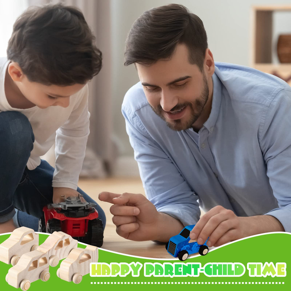 Chivao 24-pack wood crafts — promote creativity and fine motor skills.