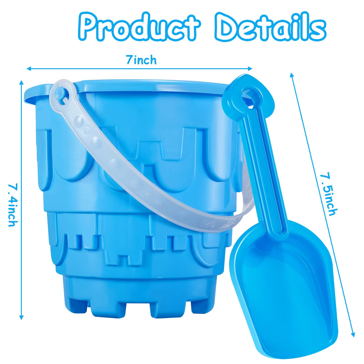 Chivao green bucket ready for sandcastle building and water play