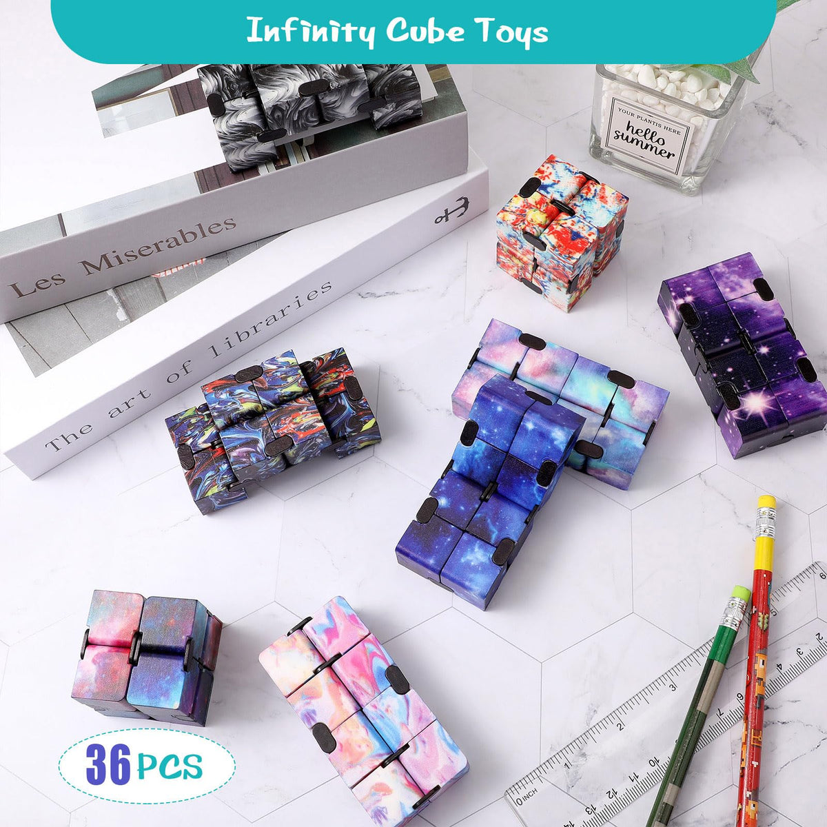 Chivao infinity cube starry sky style 04 portable fidget toy for boredom
