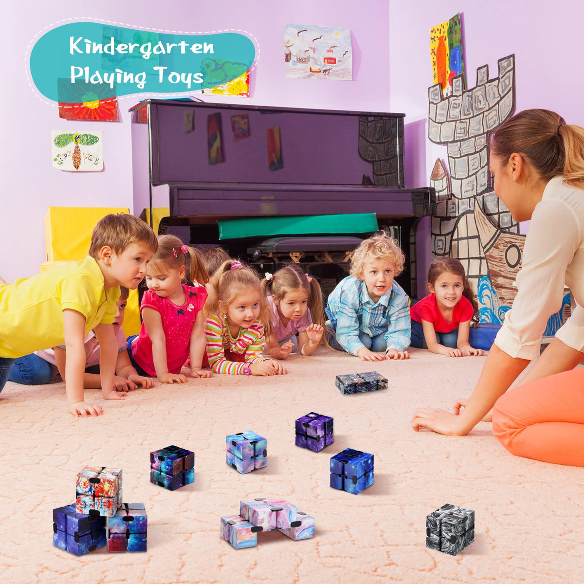 Chivao infinity cube starry sky style 06 durable ABS plastic build for daily focus