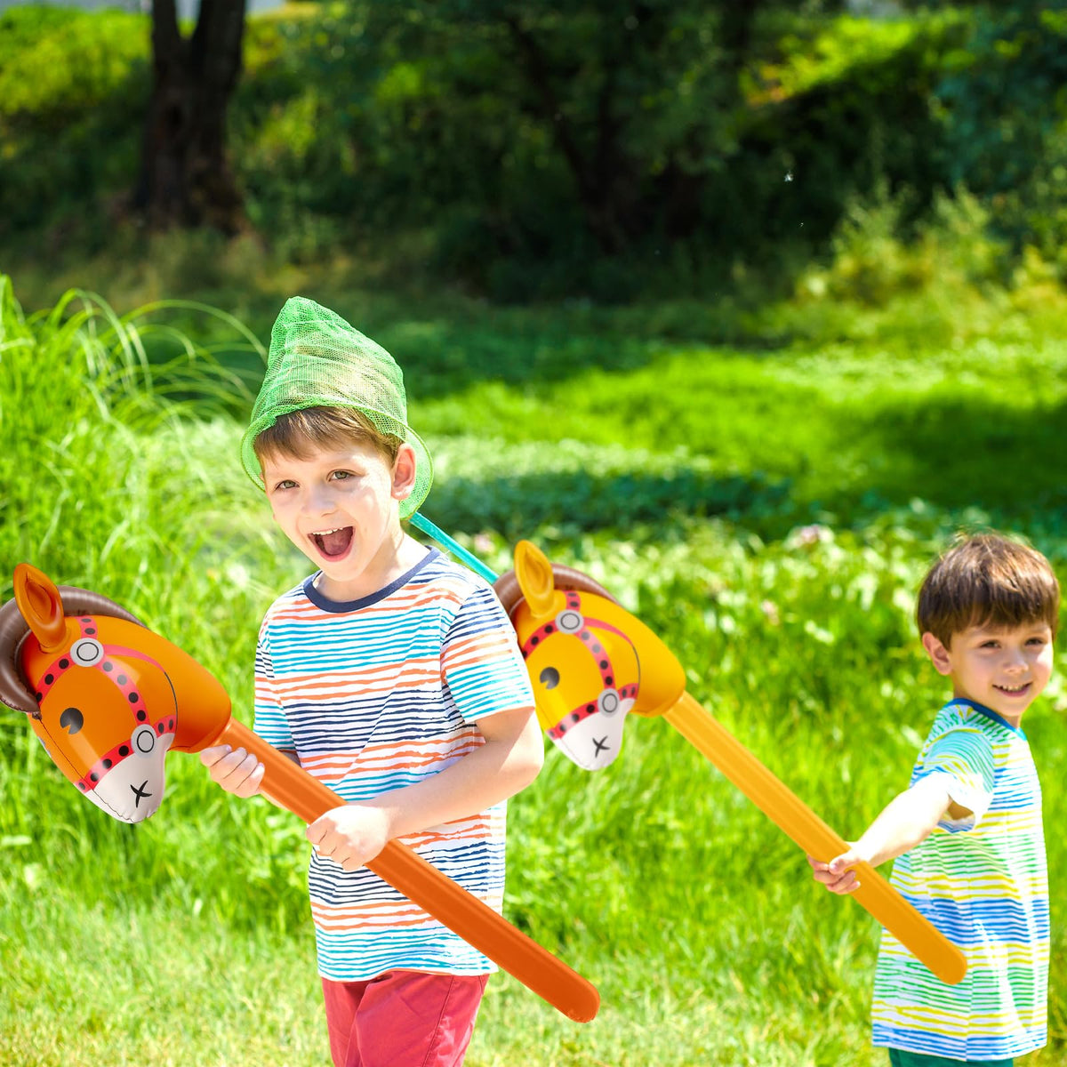 Chivao inflatable stick horse party decor ideal for photos and moments