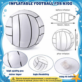 Chivao inflatable volleyball ball shows easy valve for quick setup.