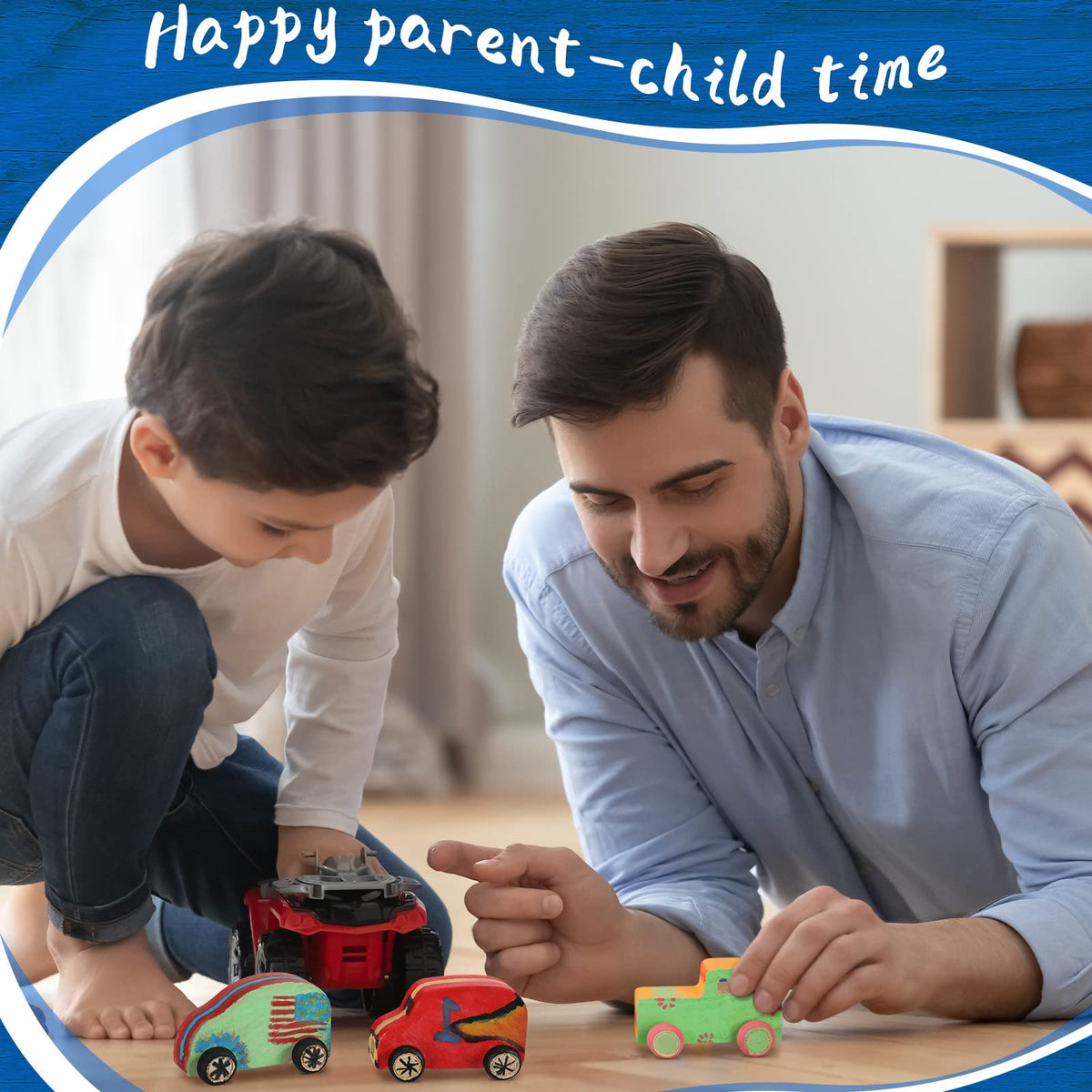 Chivao wooden cars roll smoothly for engaging floor play and quick races