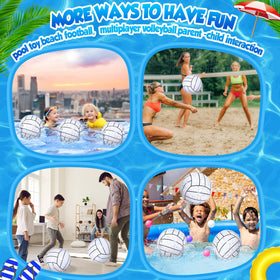 Chivao large inflatable volleyball ball usable in indoor or outdoor games.