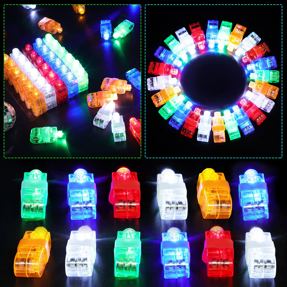 Chivao blue LED finger lights glow for night time ambiance