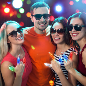 Chivao green LED finger lights glow for festive color