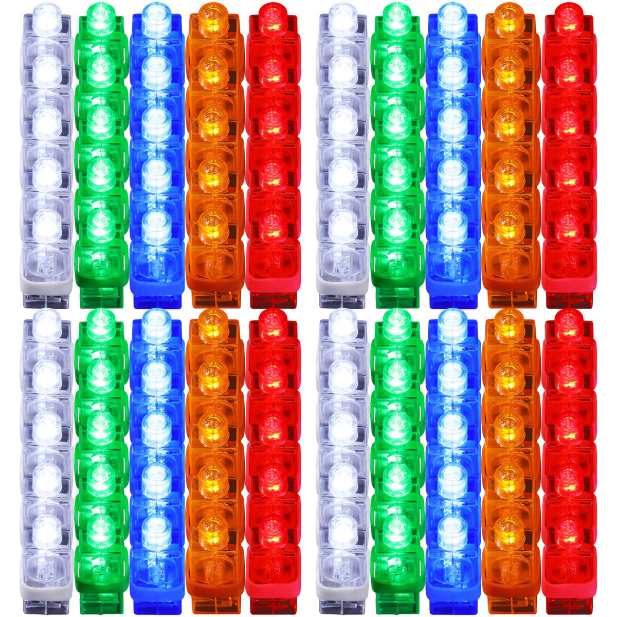 Chivao red LED finger lights glow for parties