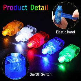 Chivao white LED finger lights glow for celebrations