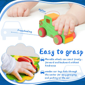 Chivao paintable wooden cars inviting kids to express color ideas safely