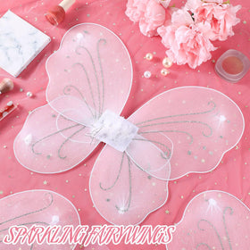 Chivao butterfly wings set enhancing dress-up play at birthdays and festivals.