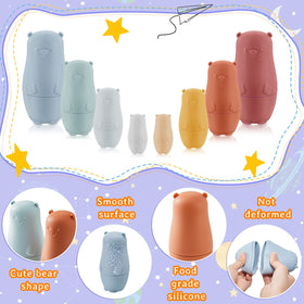 Chivao silicone matryoshka dolls safe and soft for curious toddlers