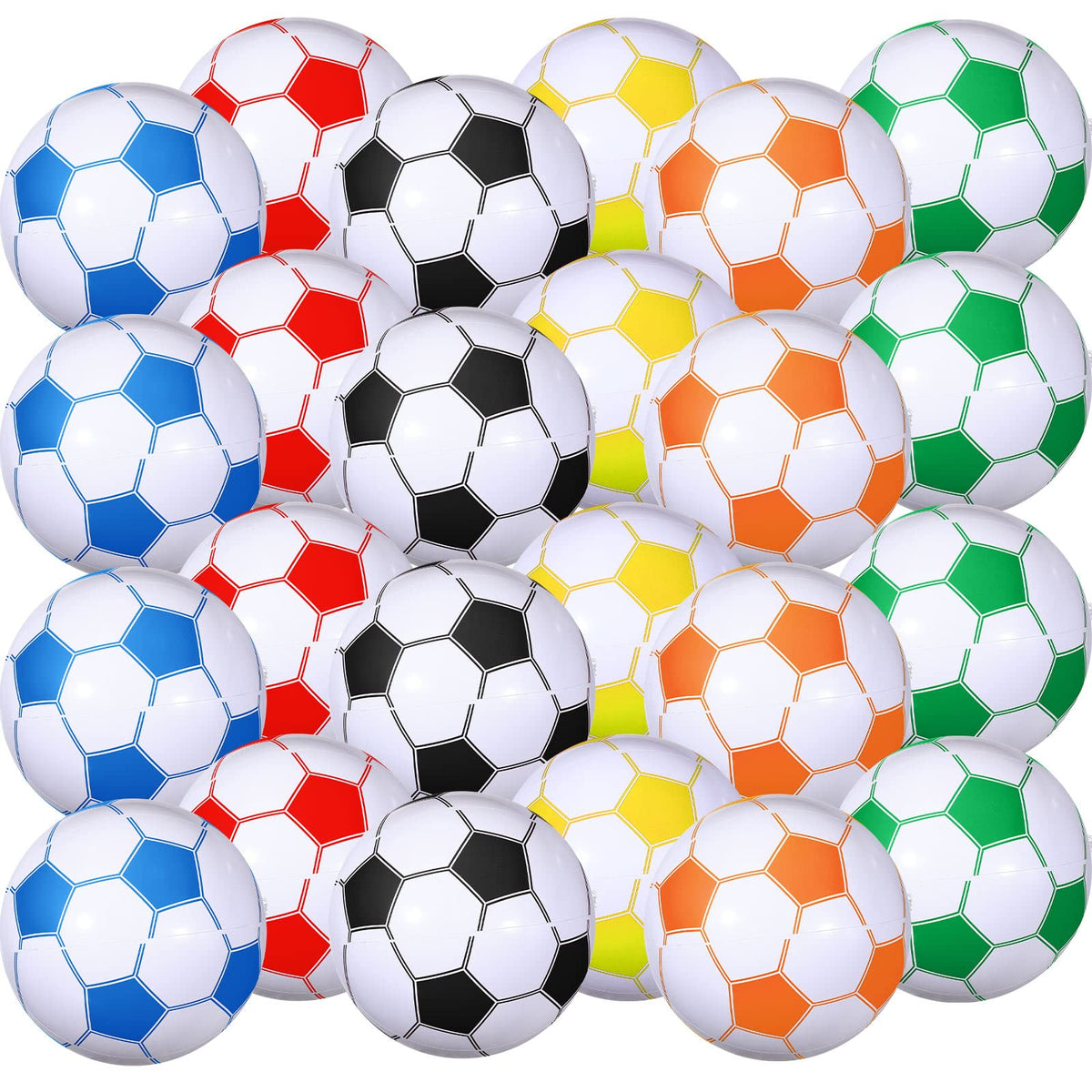 Chivao inflatable 16-inch soccer ball ready for beach and pool fun.