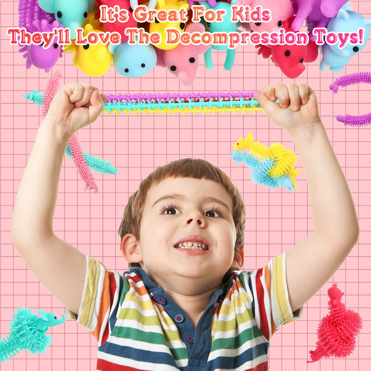Chivao elephant design stretchy string toy for calmer moments and focus.