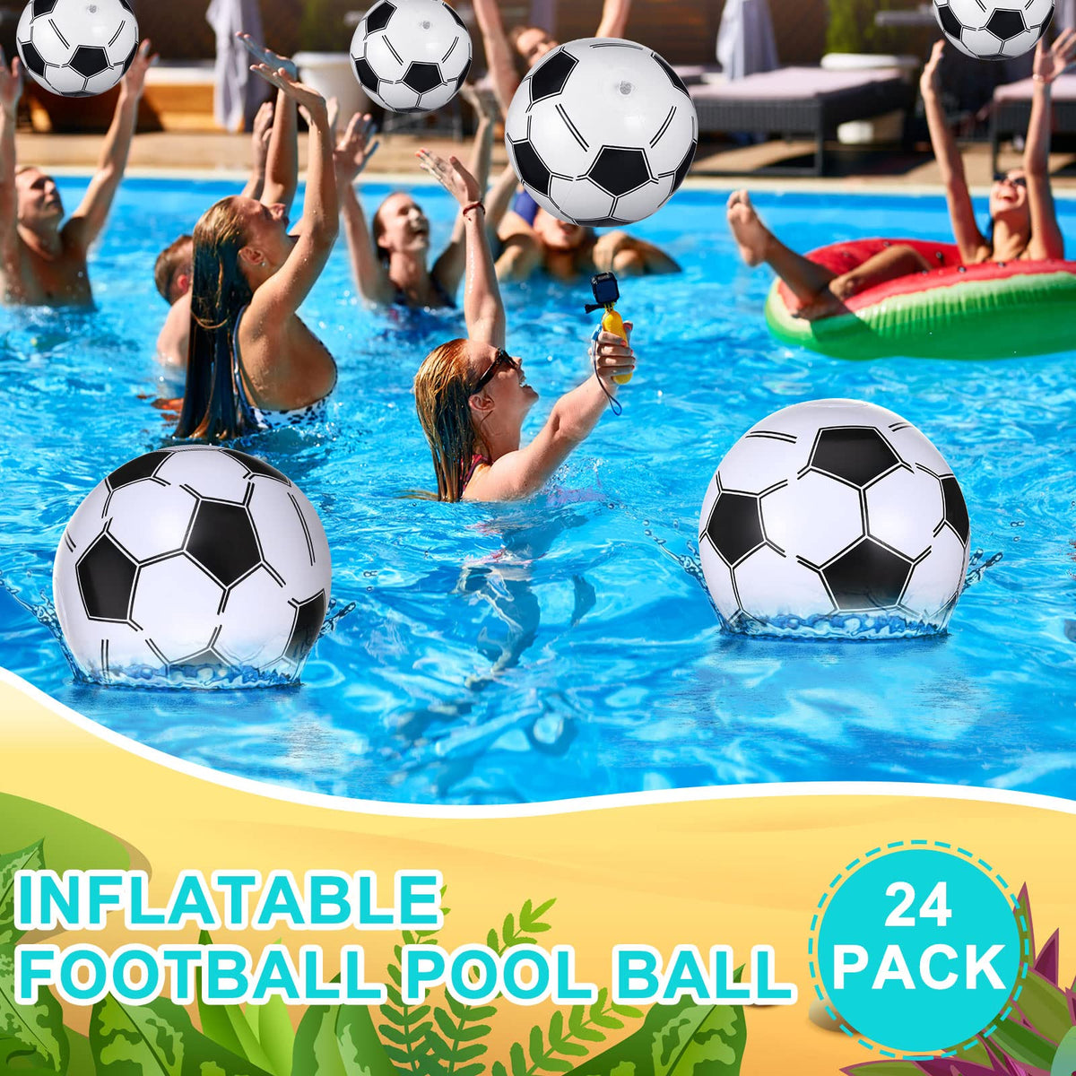 Chivao soccer beach ball decor adds bright, playful flair to summer gatherings.
