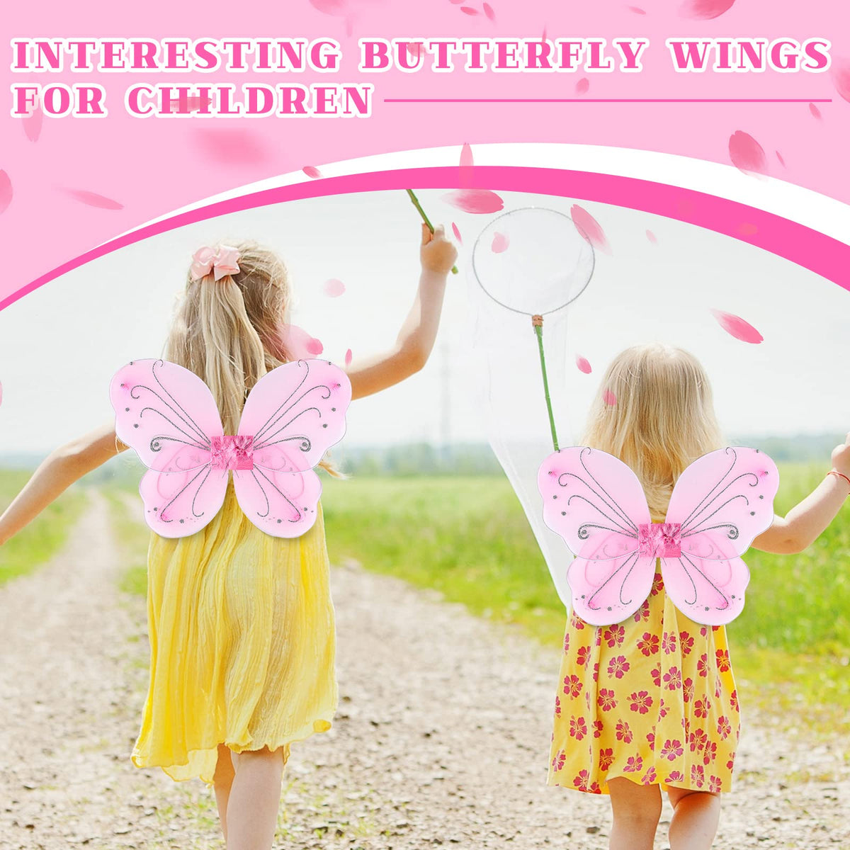 Chivao wings measure 42 cm by 35 cm for kids