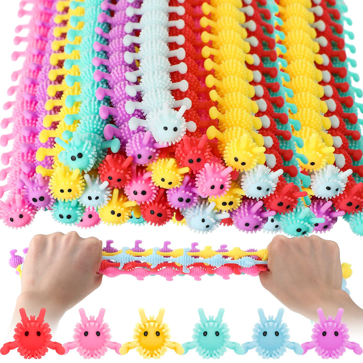 Chivao worm-stretchy-toy for stress relief and playful textures.